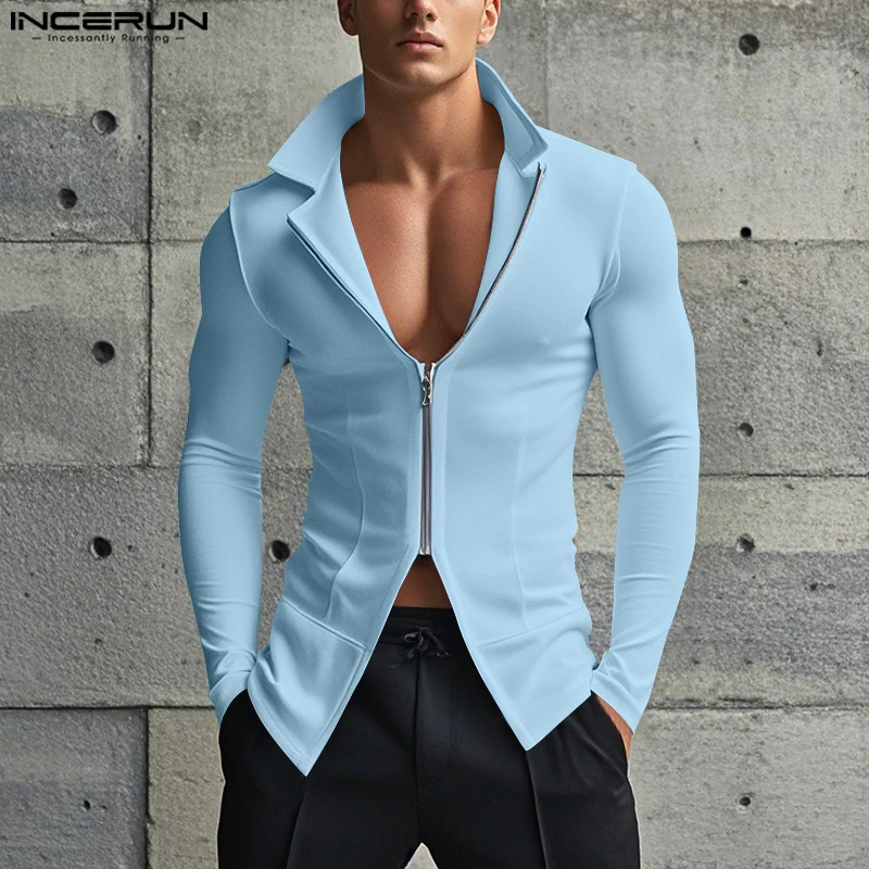 Summer Clothing Colors 2026 - INCERUN 2026 Modna męska koszulka z