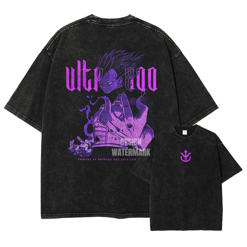 Summer Clothing Ego - Wymyta Koszulka Oversize Dragon Ball Lato