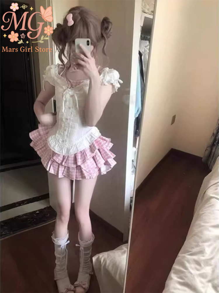 Summer Alt Clothing - Japońskie Kawaii Lolita Słodkie Komplety Dwuczęściowe