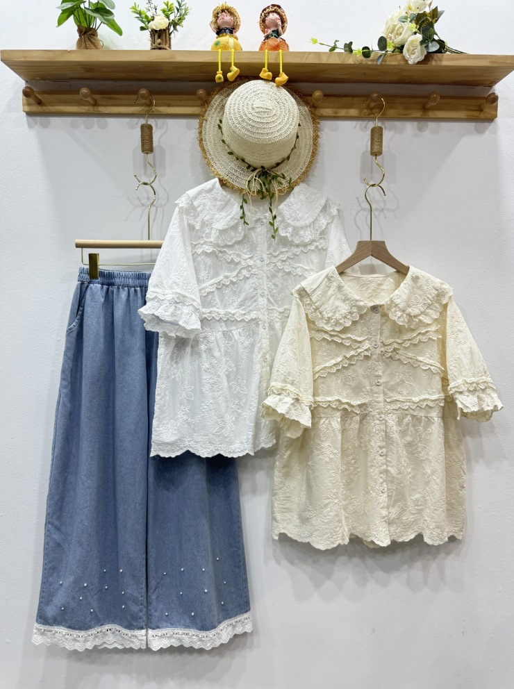 Summer Clothing Japan - Mori kei odzież słodka lolita koszula