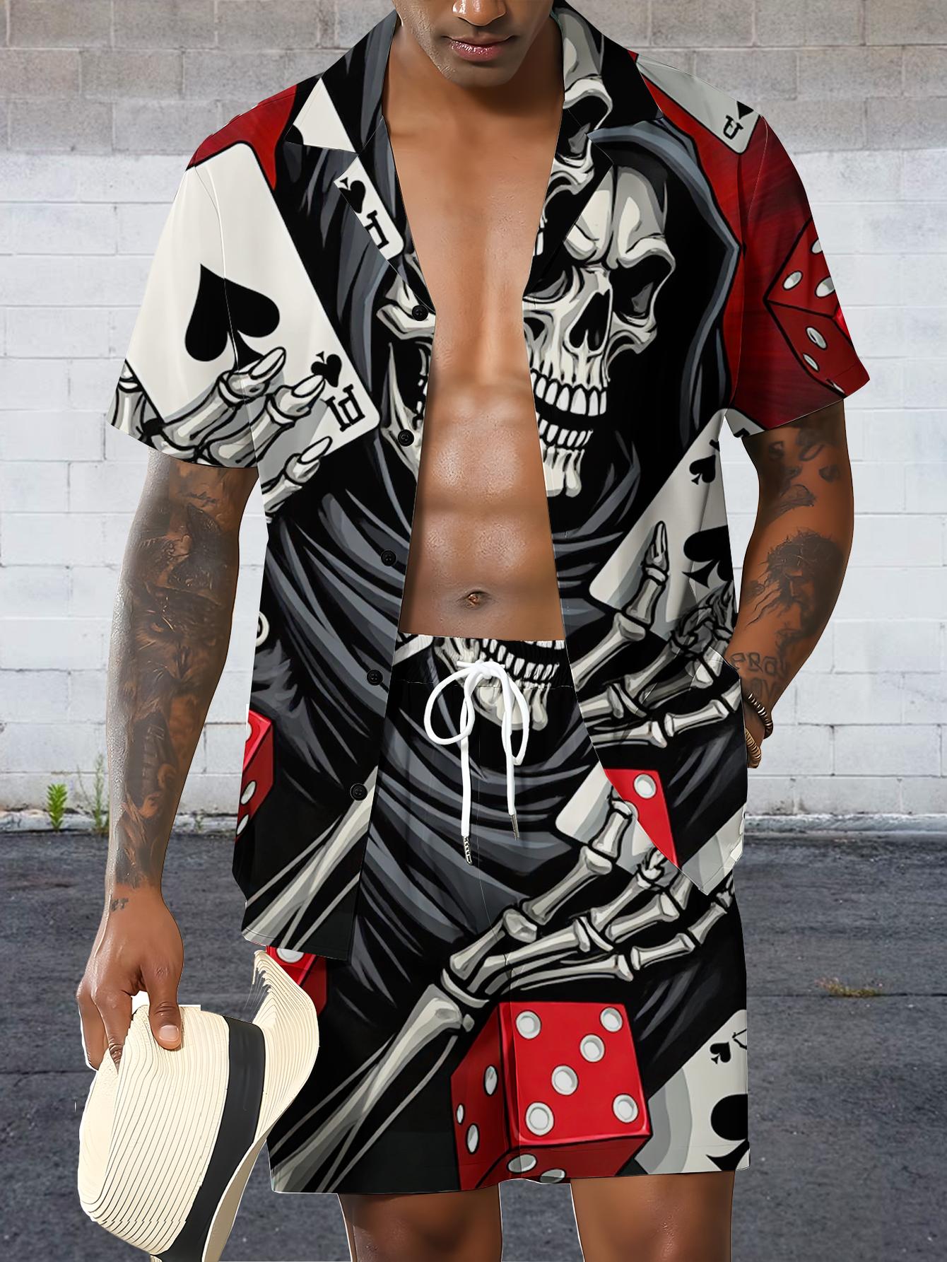 Męskie zestawy koszulowe Wiosn – Summer Clothing Drip recenzja i cena