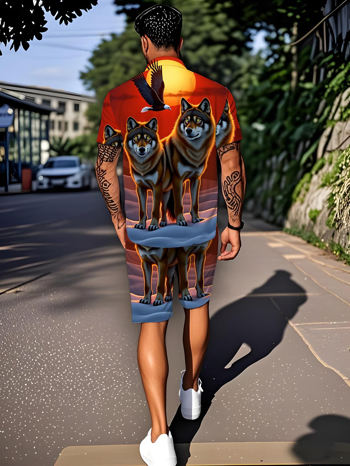 Męskie zestawy koszulowe Wiosn – Summer Clothing Drip recenzja i cena