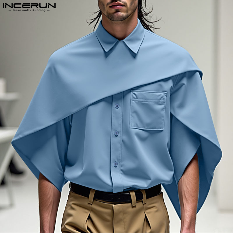INCERUN Męska Koszula Nieregul – Summer Clothing Colors 2026 recenzja i cena