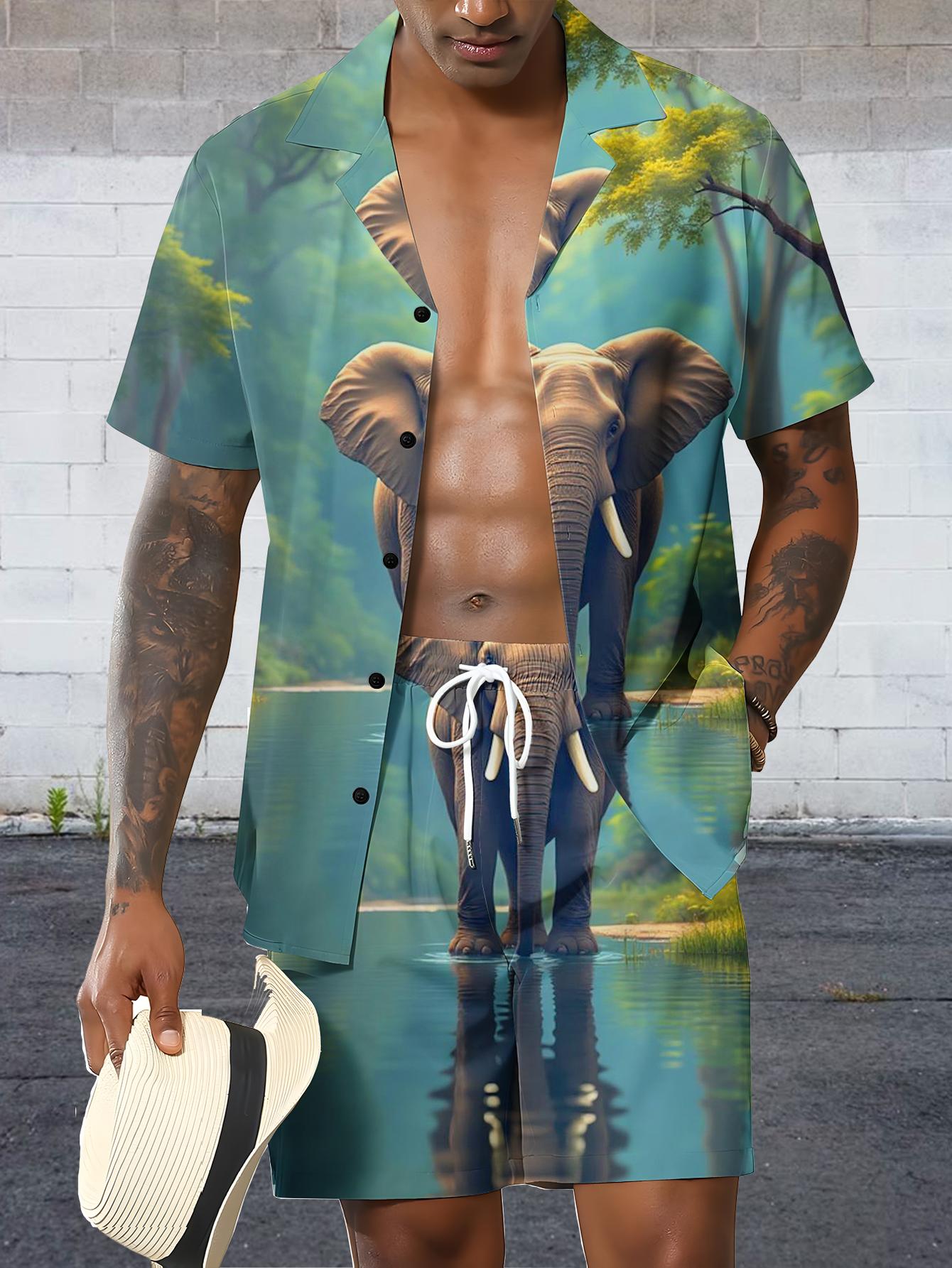 Męskie zestawy koszulowe Wiosn – Summer Clothing Drip recenzja i cena