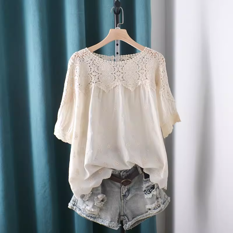 Koszule i bluzki z ażurowymi w – Summer Clothing Japan recenzja i cena