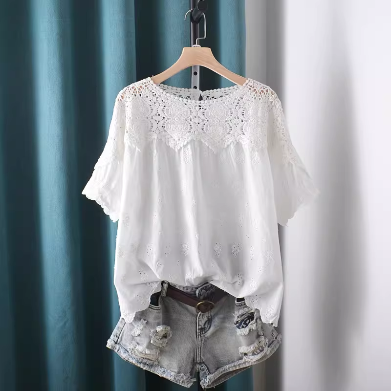Koszule i bluzki z ażurowymi w – Summer Clothing Japan recenzja i cena