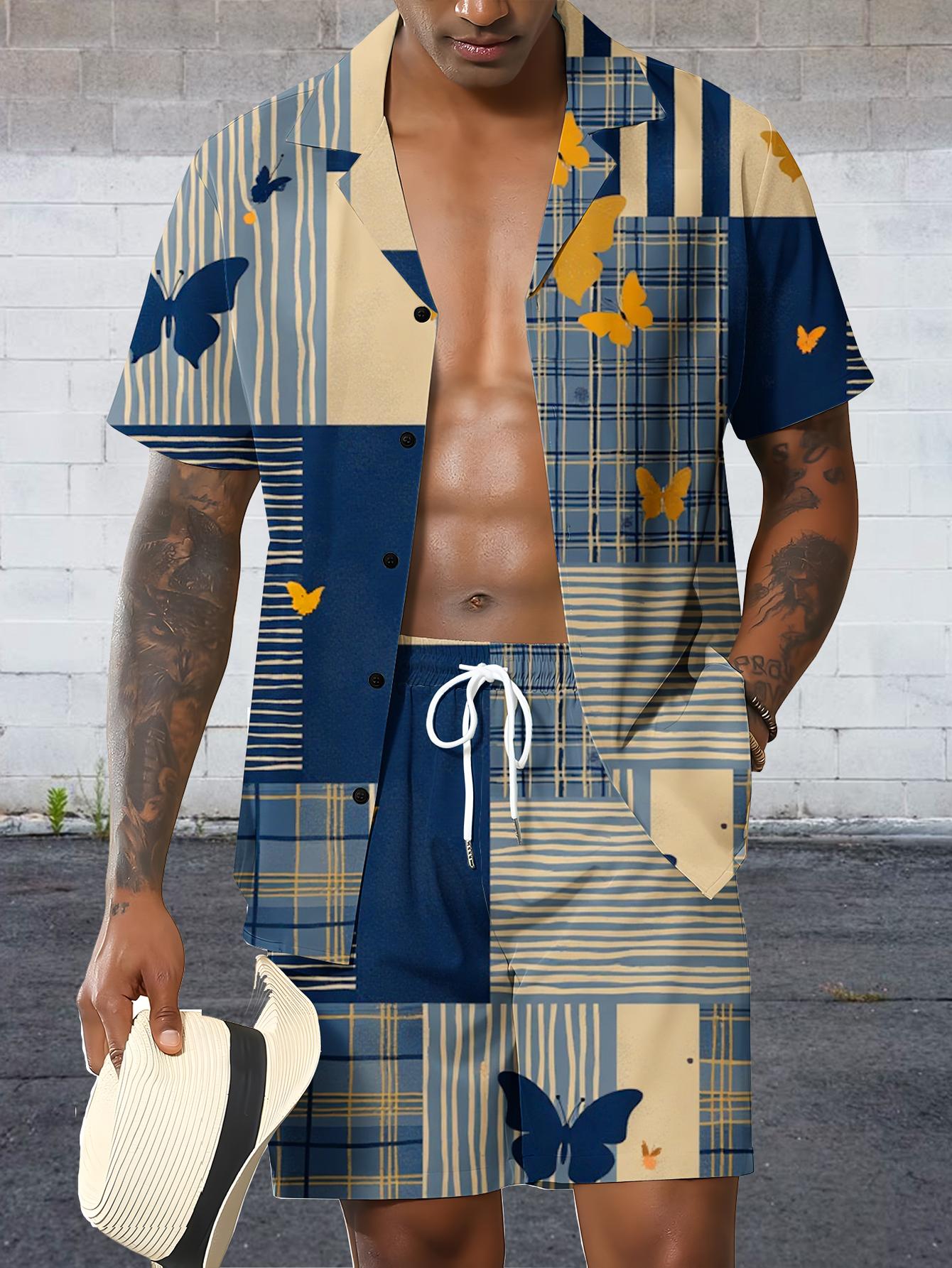 Męskie zestawy koszulowe Wiosn – Summer Clothing Drip recenzja i cena