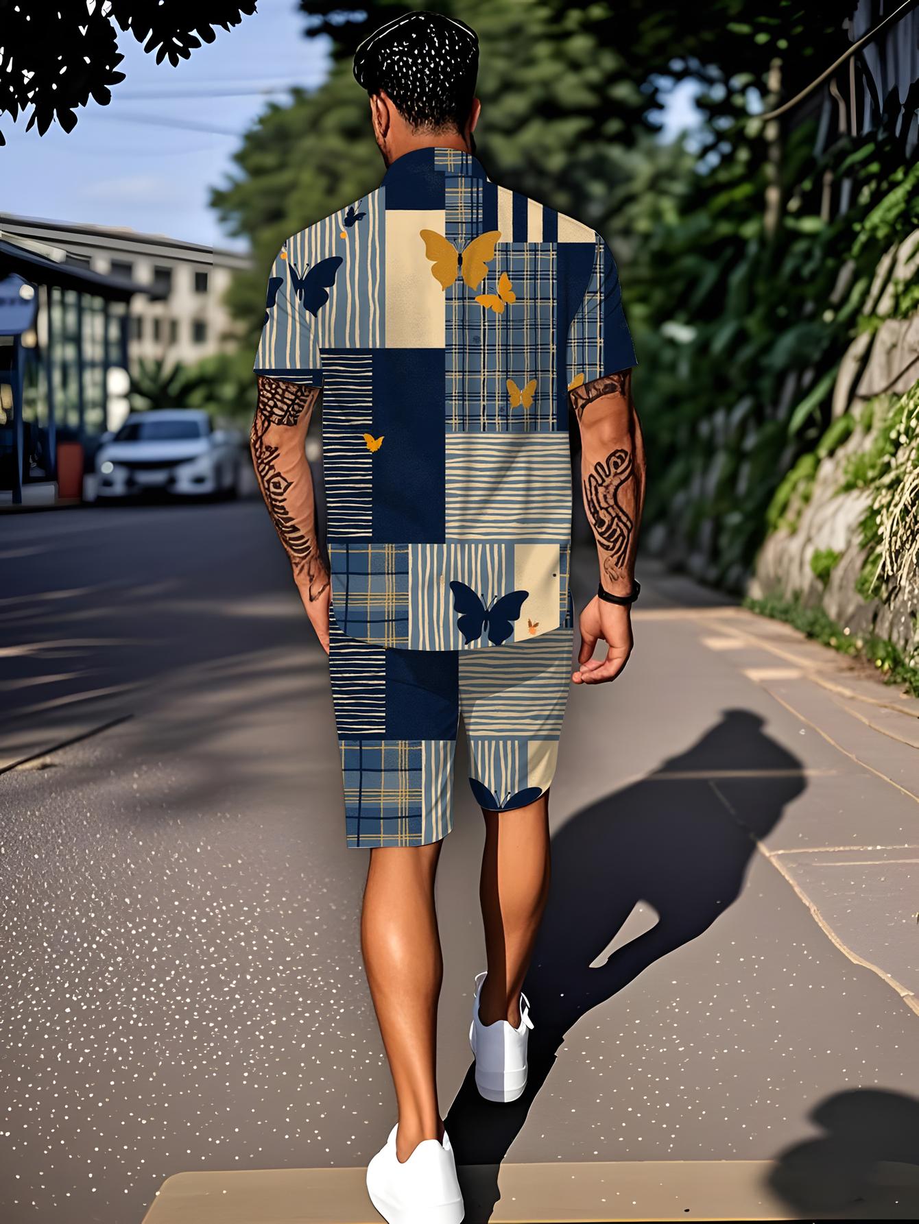 Męskie zestawy koszulowe Wiosn – Summer Clothing Drip recenzja i cena