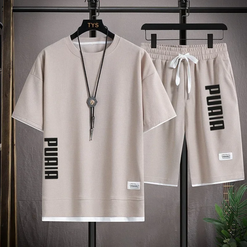 Nowy męski zestaw koszulka i s – Summer Clothing Men Fashion recenzja i cena