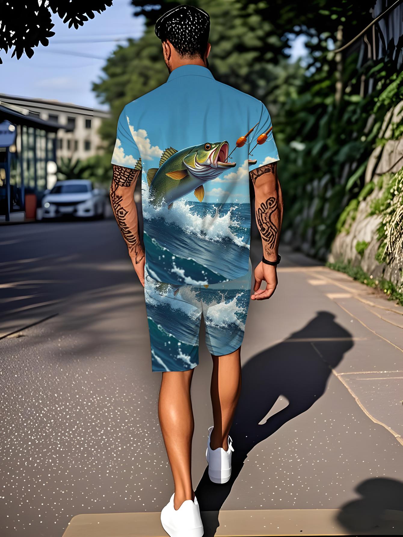 Męskie zestawy koszulowe Wiosn – Summer Clothing Drip recenzja i cena