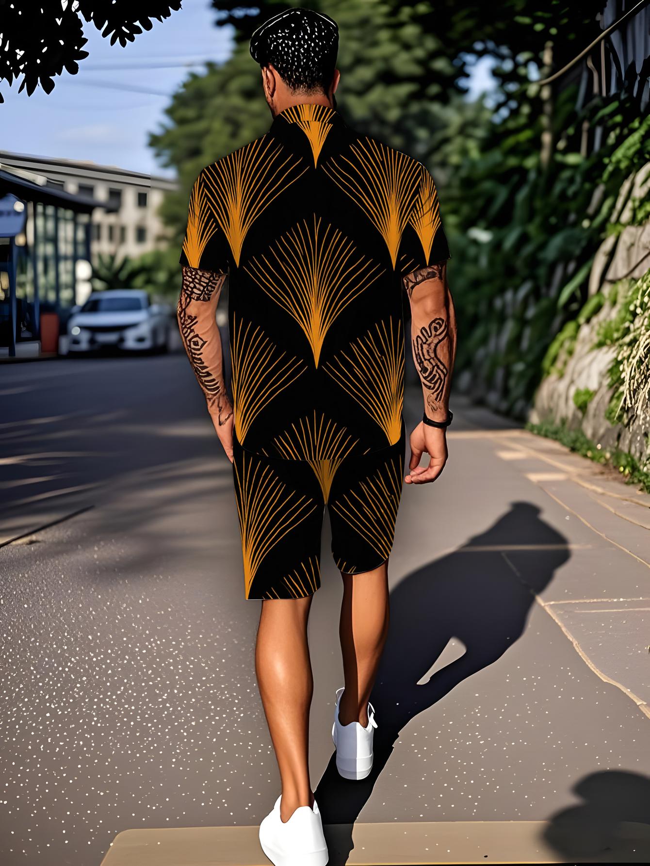 Męskie zestawy koszulowe Wiosn – Summer Clothing Drip recenzja i cena