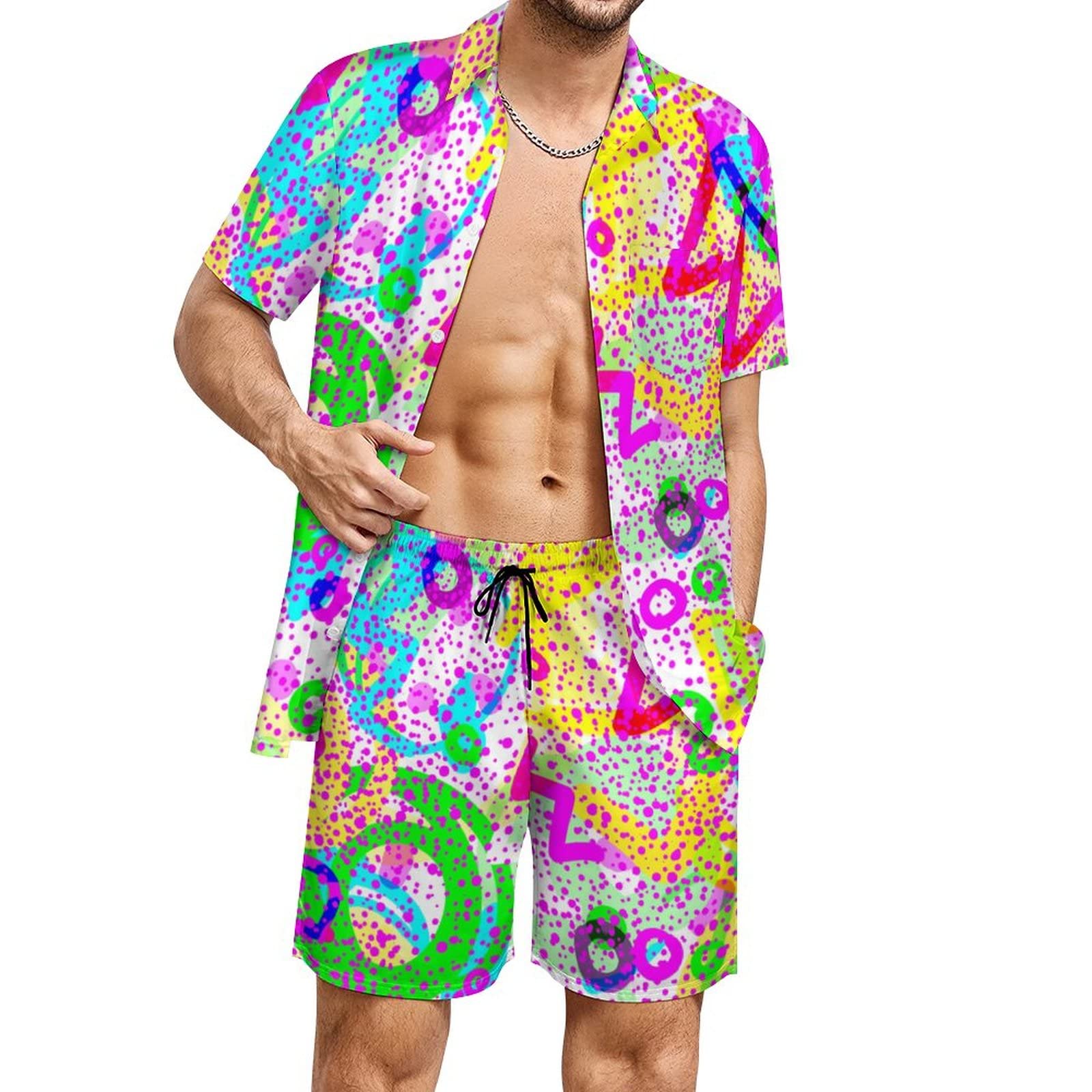 Letnie nieregularne geometrycz – Summer Clothing Men Fashion recenzja i cena