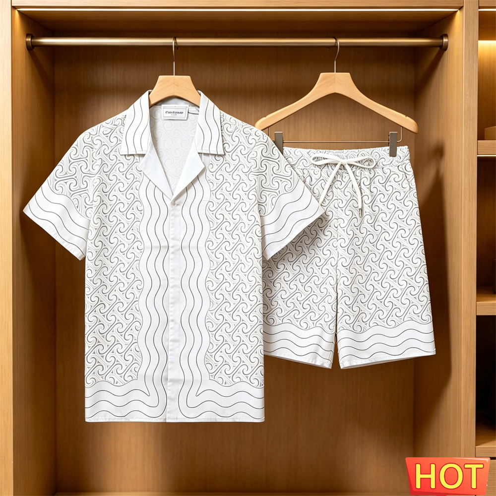 Letnie męskie zestawy koszulow – Summer Clothing Men Fashion recenzja i cena