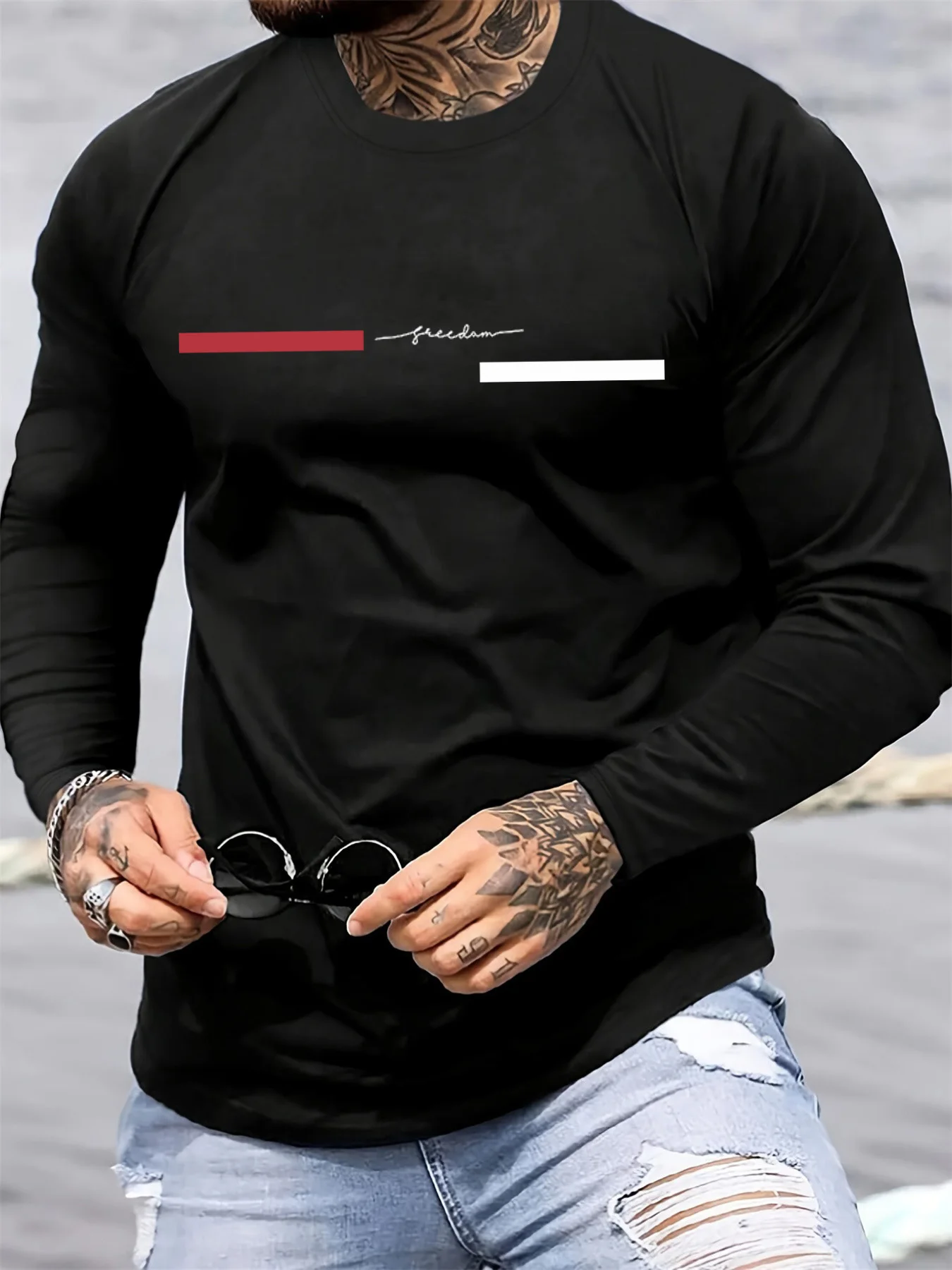Czerwono-czarna męska koszulka – Summer Clothing Trends recenzja i cena