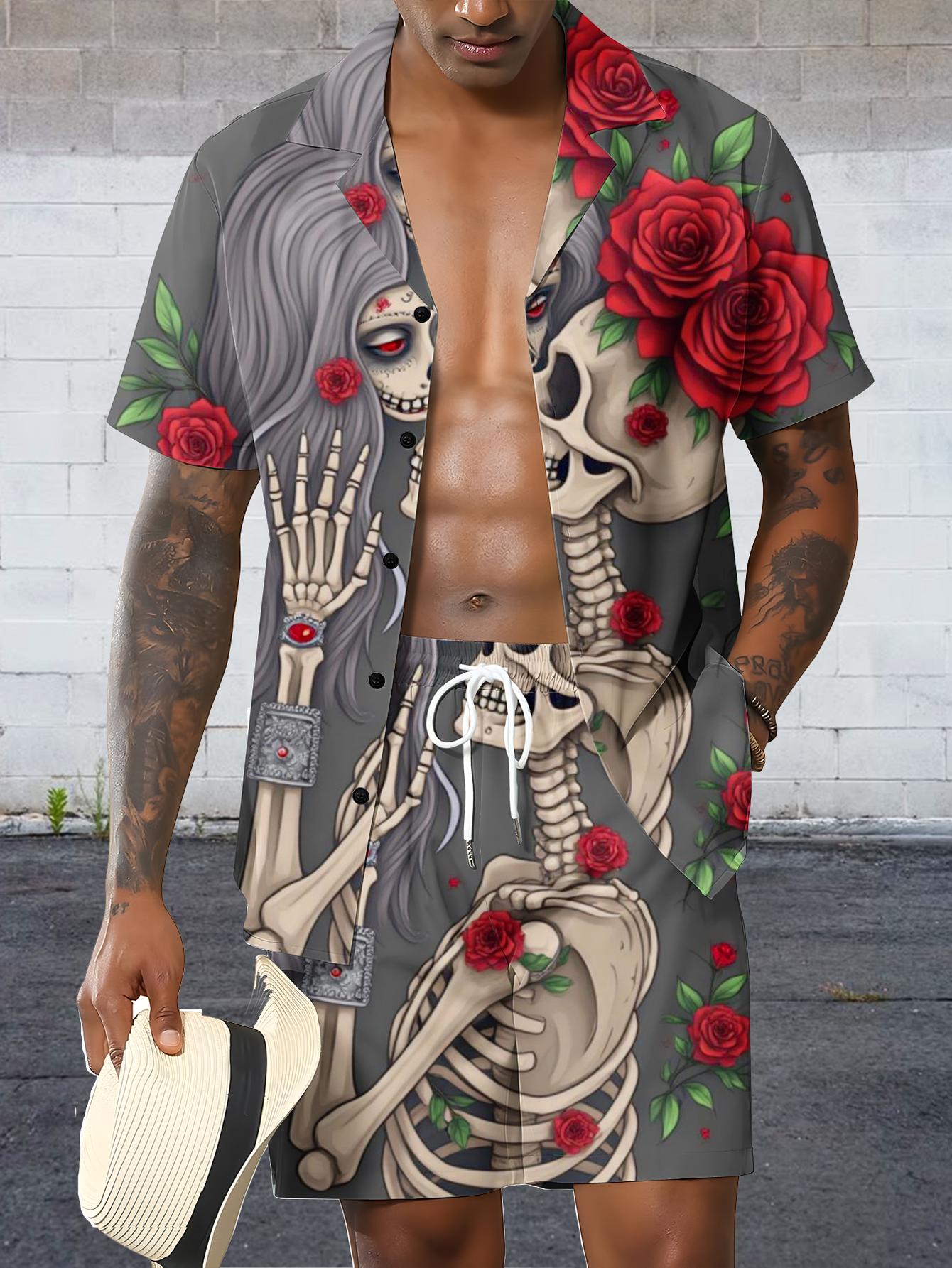 Męskie zestawy koszulowe Wiosn – Summer Clothing Drip recenzja i cena