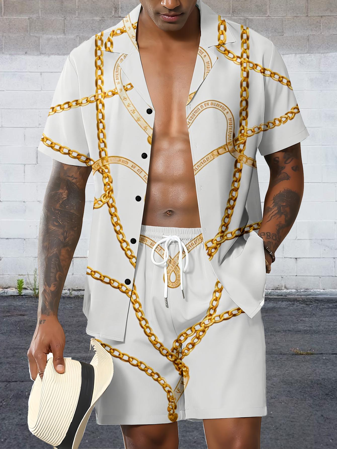 Męskie zestawy koszulowe Wiosn – Summer Clothing Drip recenzja i cena