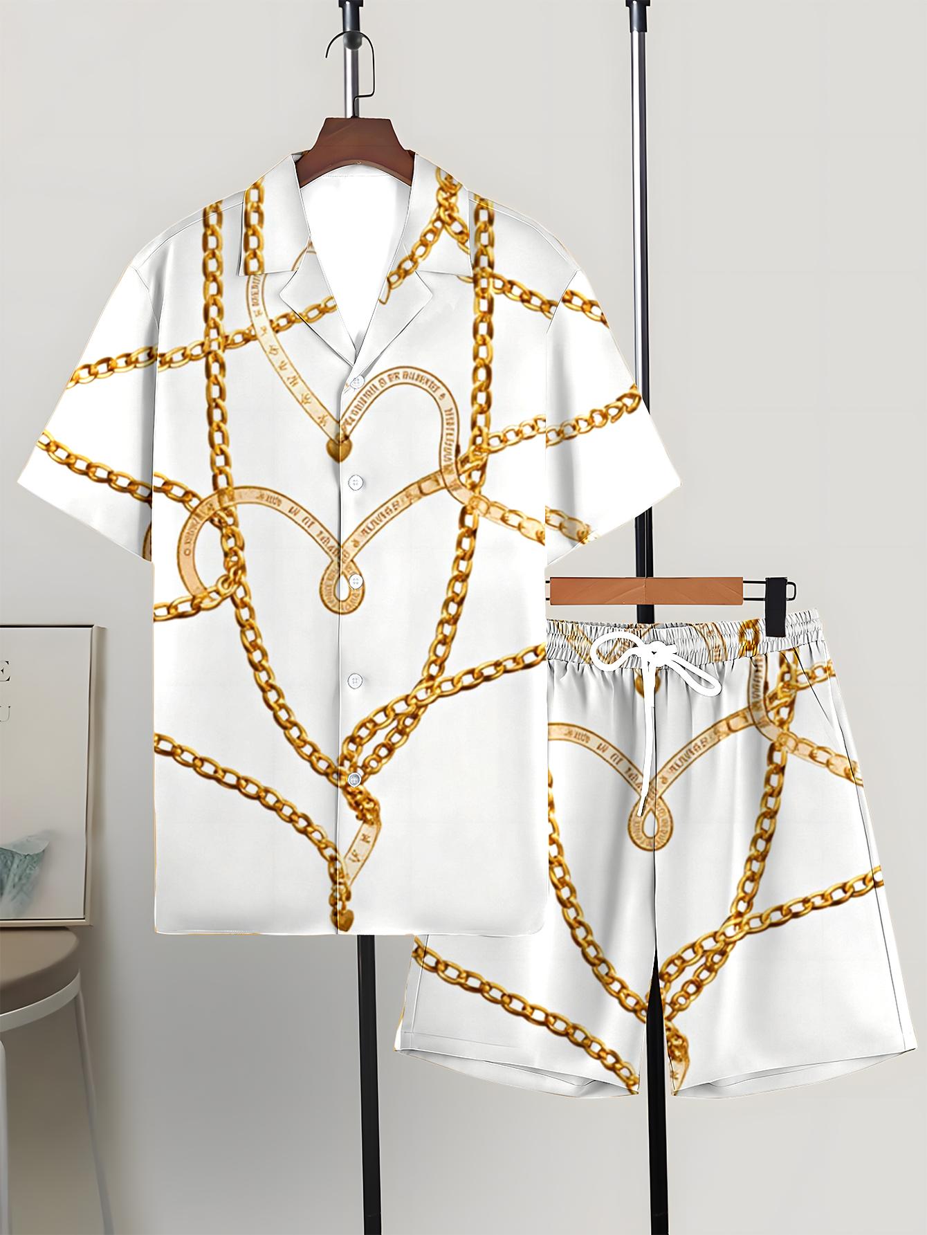 Męskie zestawy koszulowe Wiosn – Summer Clothing Drip recenzja i cena