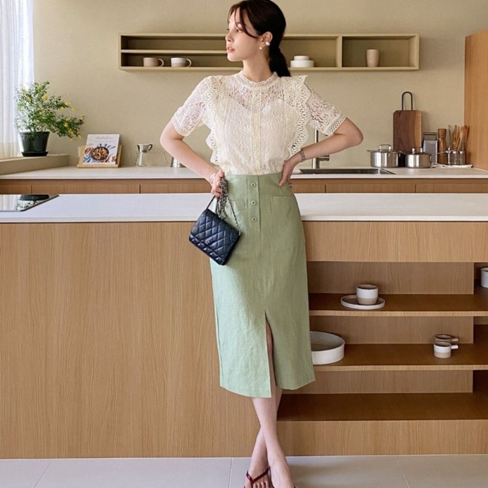 Eleganckie, słodkie, koronkowe – Crop Blouse Linen recenzja i cena