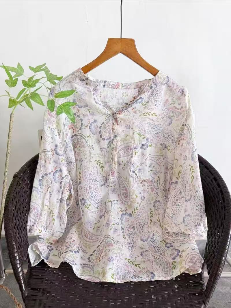 Koszule damskie ze 100% ramii, – Summer Clothing Japan recenzja i cena