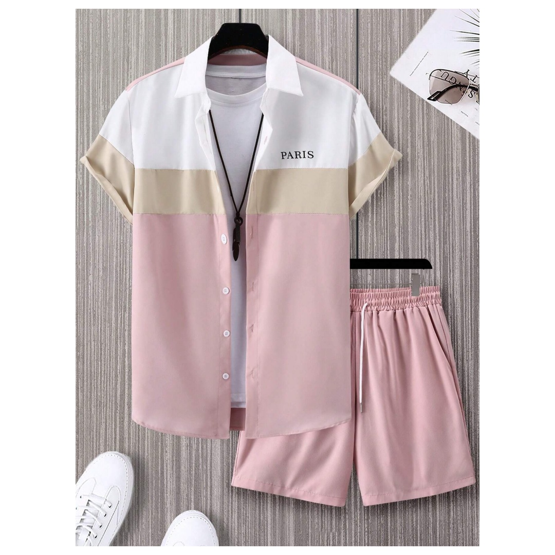 Męski garnitur modny, niebiesk – Summer Clothing Men Fashion recenzja i cena