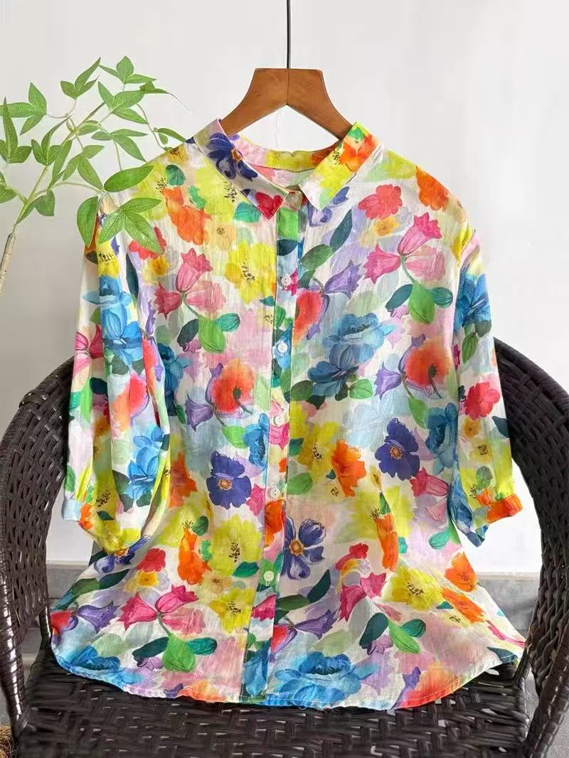 Koszula damska z czystej ramii – Summer Clothing Japan recenzja i cena