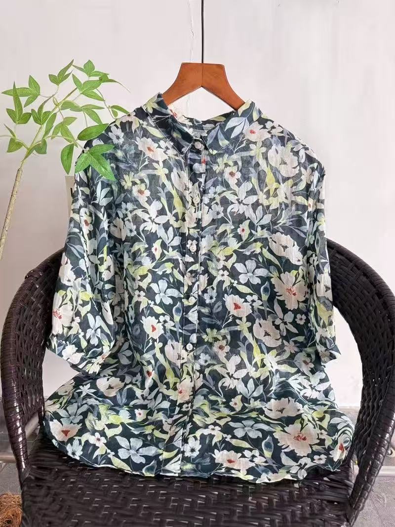 Koszula damska z czystej ramii – Summer Clothing Japan recenzja i cena