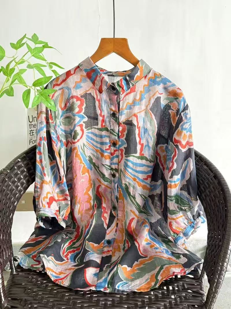 Koszula damska z czystej ramii – Summer Clothing Japan recenzja i cena