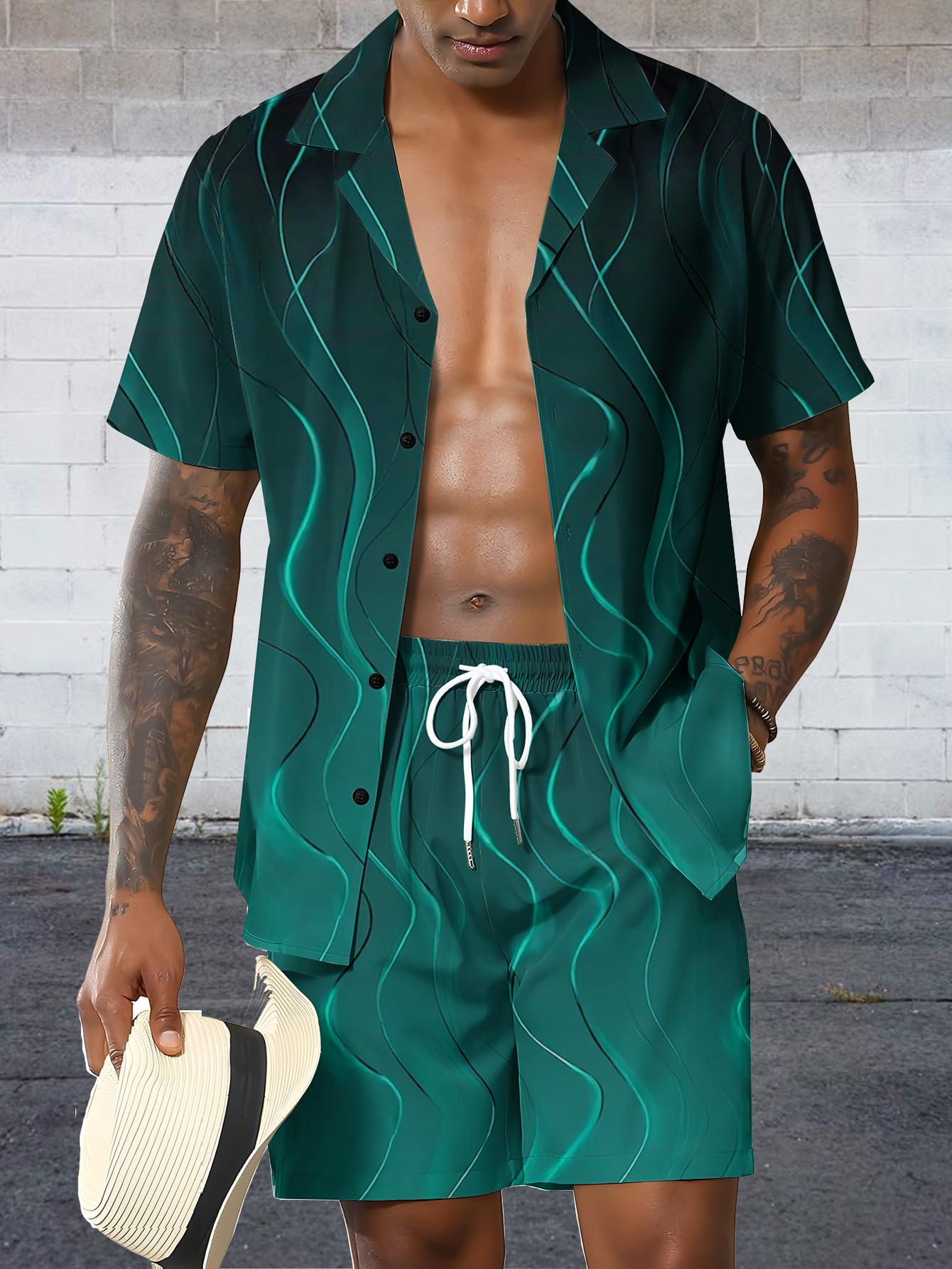 Męskie zestawy koszulowe Wiosn – Summer Clothing Drip recenzja i cena