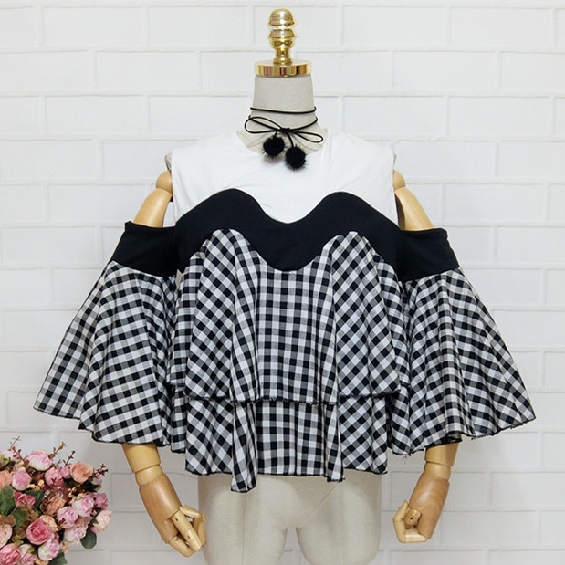 Bluzki z falbankami dla młodyc – Crop Blouse Linen recenzja i cena
